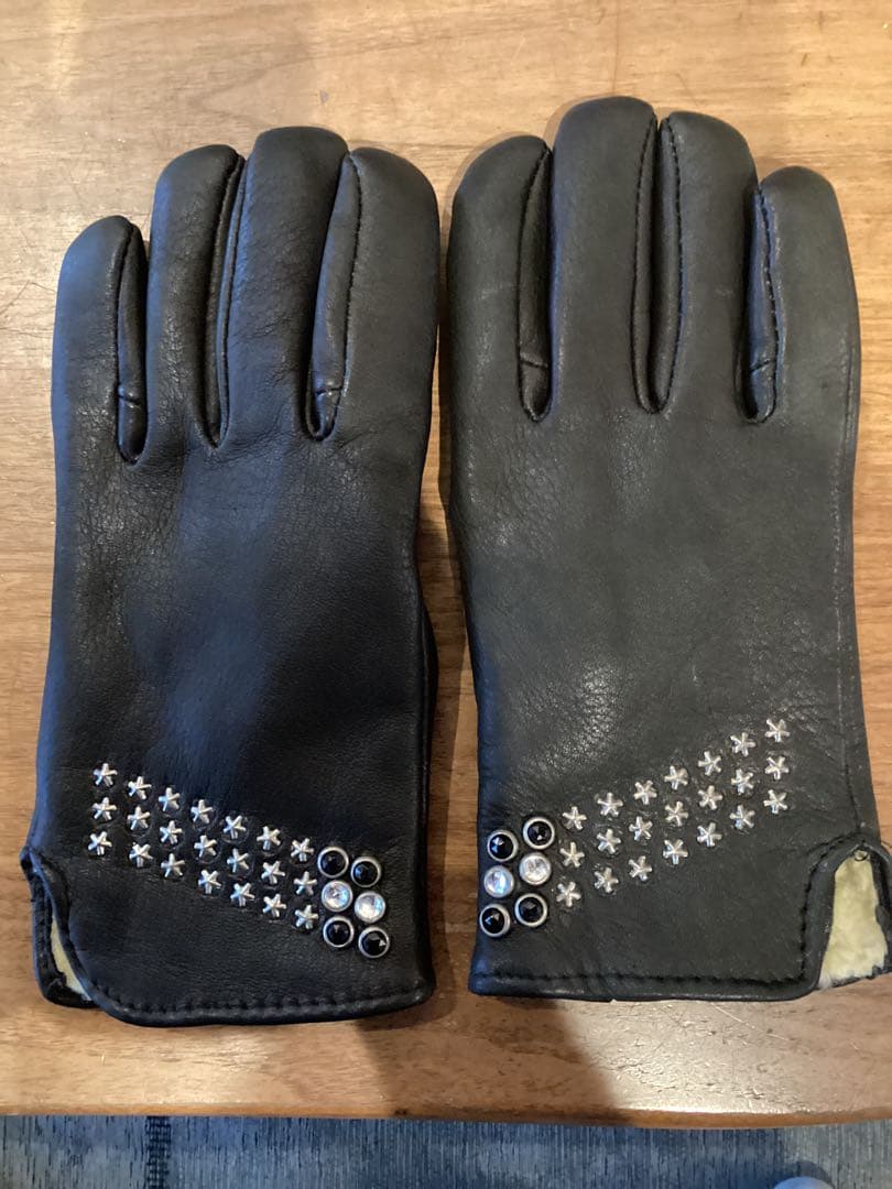 HTC グローブ　レザームートンタイプ　黒　メンズ　ロンハーマン購入