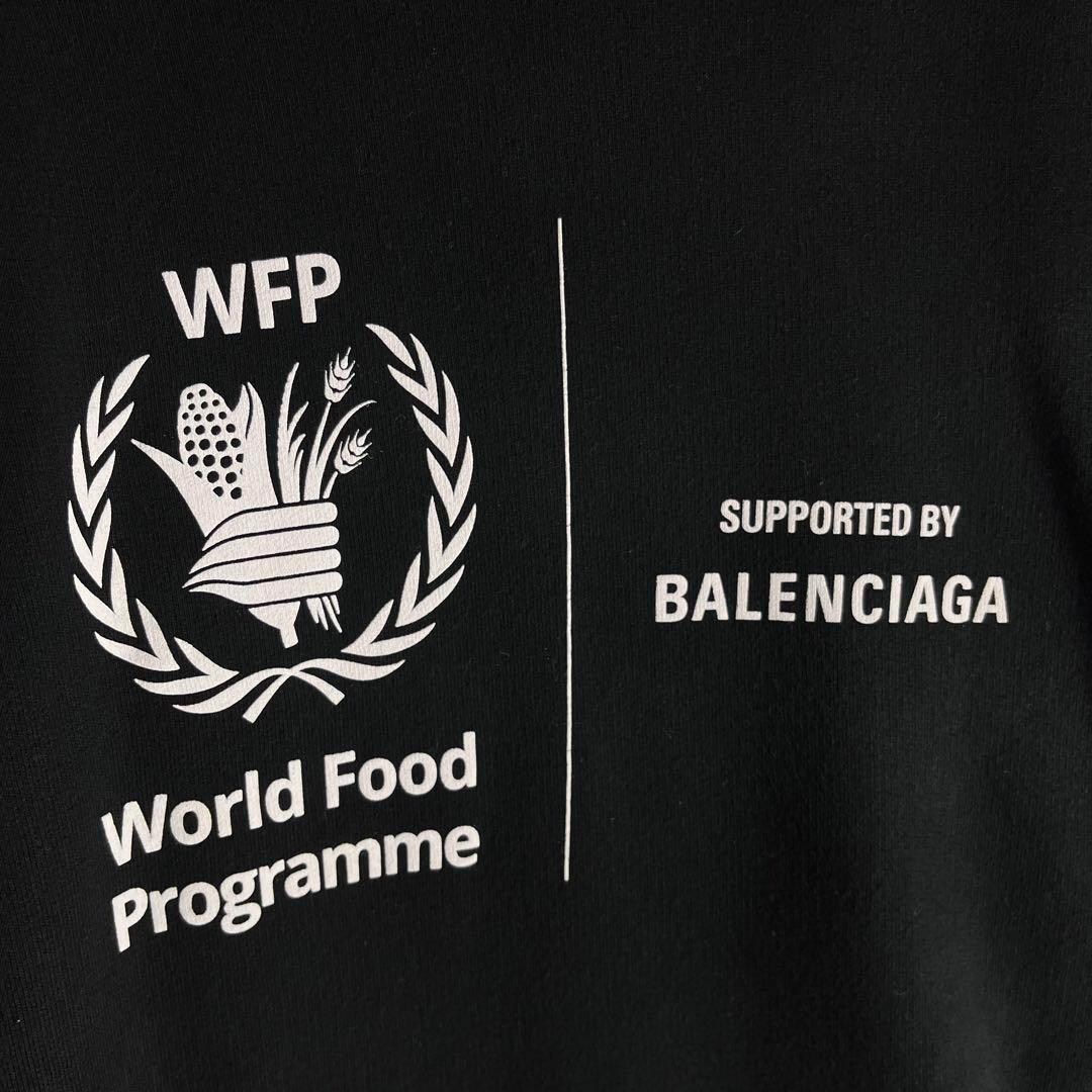 【希少デザイン】バレンシアガ☆ 両面プリントロゴ入り スウェット パーカー