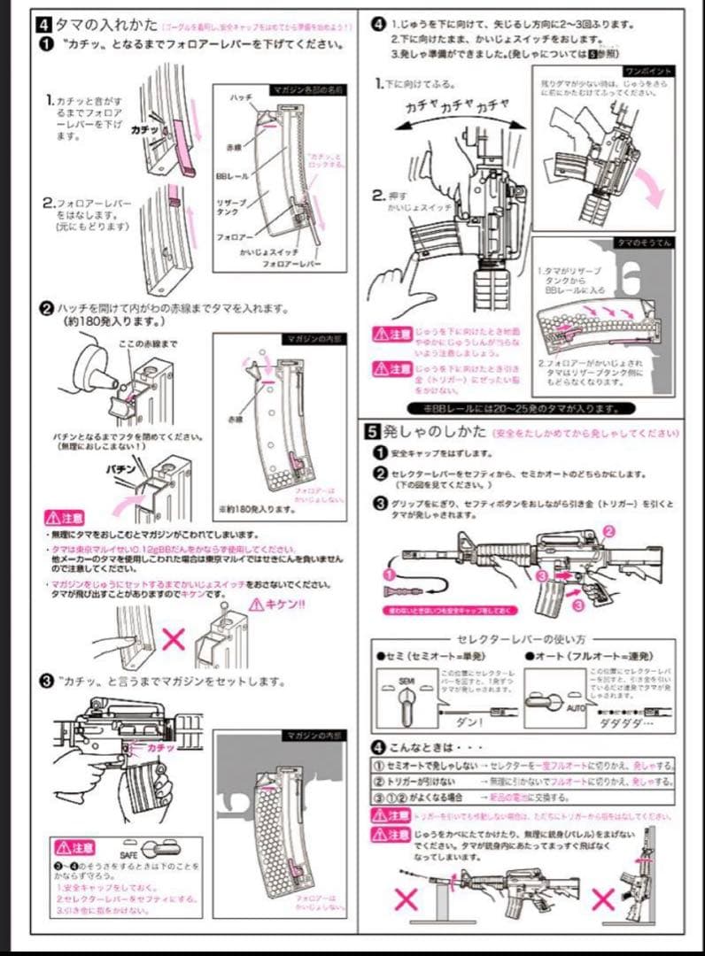 東京マルイ カスタム品　M4A1 カービン　ボーイズ　高耐久　金属ピニオンギア