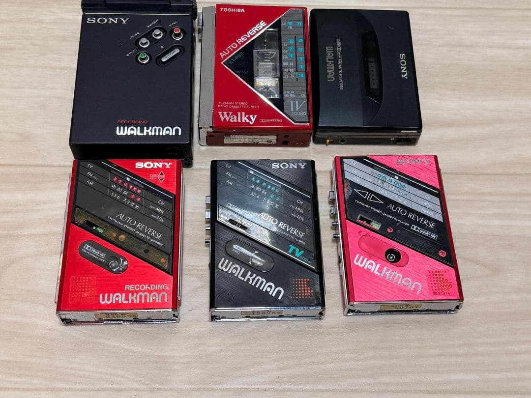 SONY、Toshiba ウォークマン 6台 オートリバース ジャンク