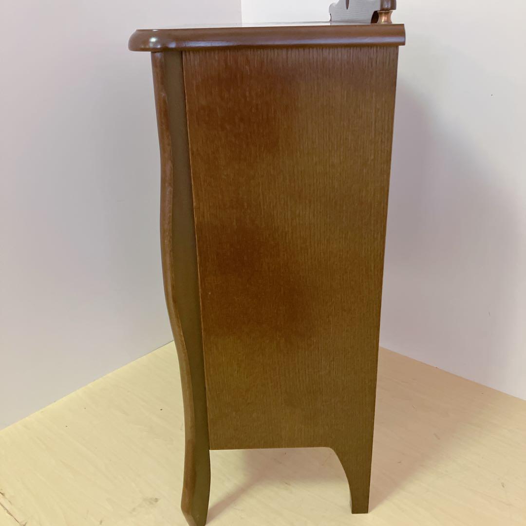 HIKARI アンティーク調　サイドキャビネット　サイドチェスト　電話台