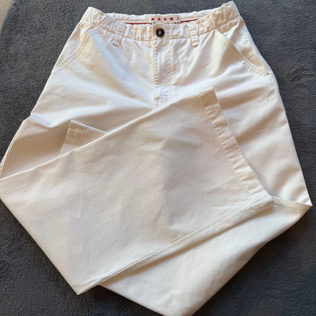 MARNI ホワイト チノパン