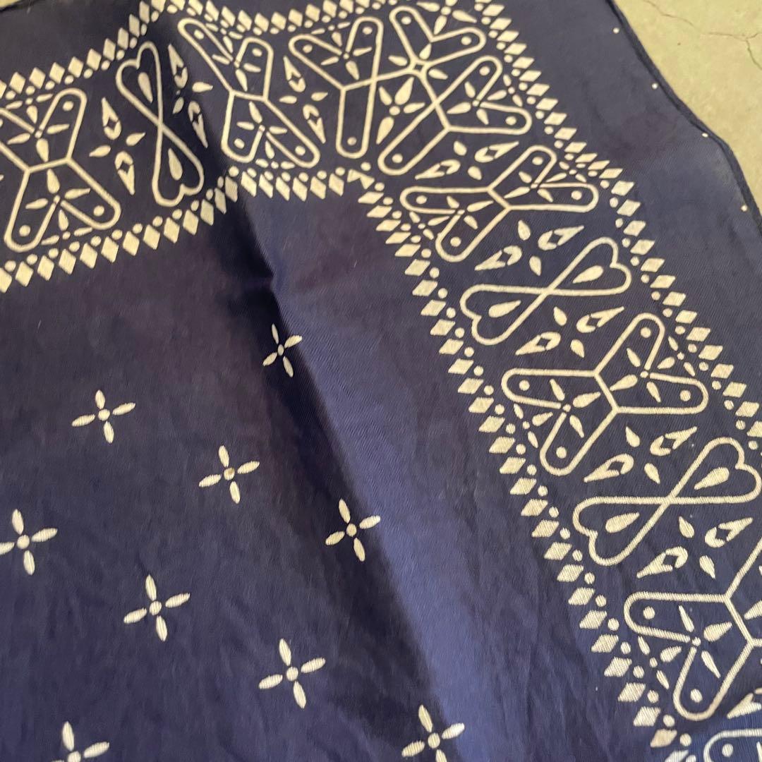 60s バンダナ クロス　クロス柄　USA製　ビンテージ