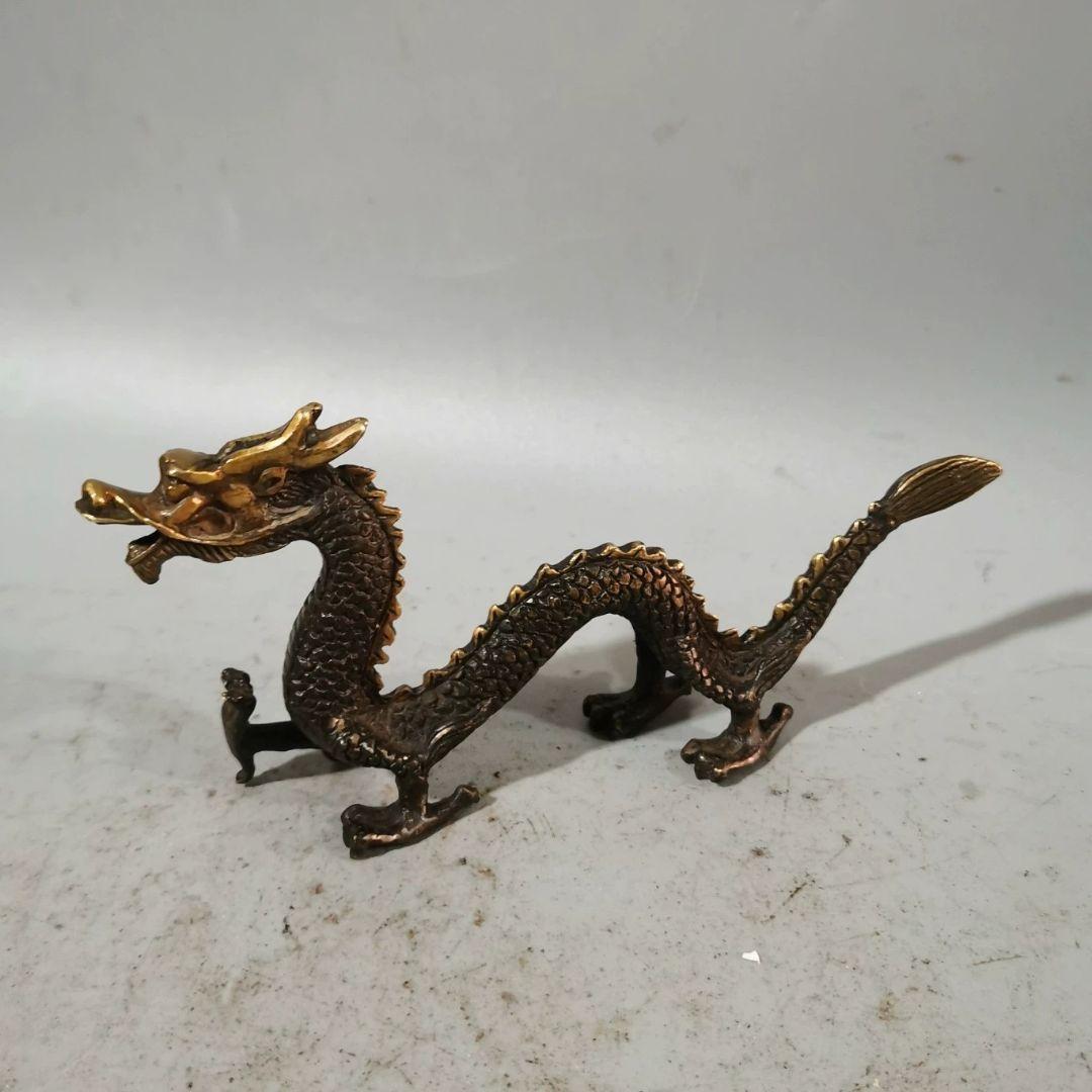 銅器 龍 書道具 文房具 装飾品 工芸品 美術品 置物