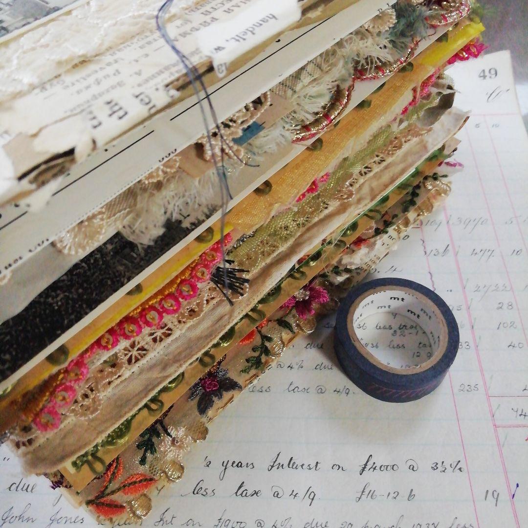 分厚ーーいジャンクジャーナル♡雑記帳　ヴィンテージ　植物　ブロカント