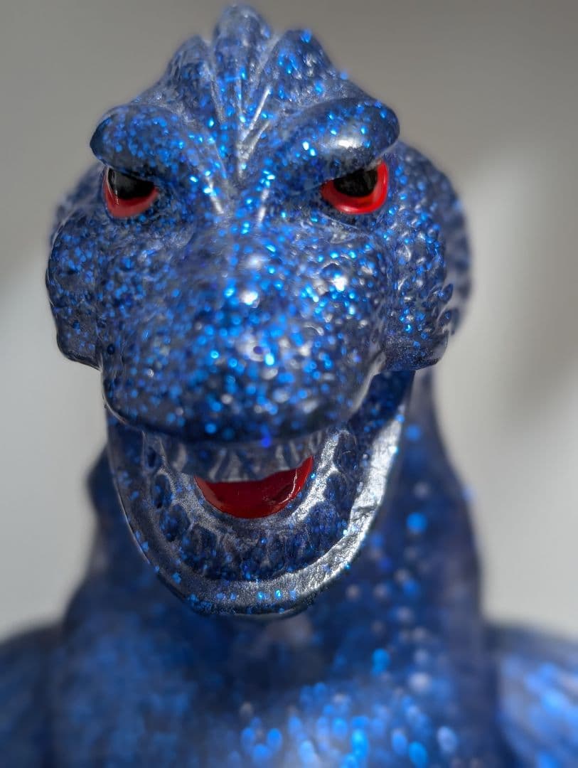 ゴジラ ソフビ マルサン Godzilla 1962 Blue Glitter