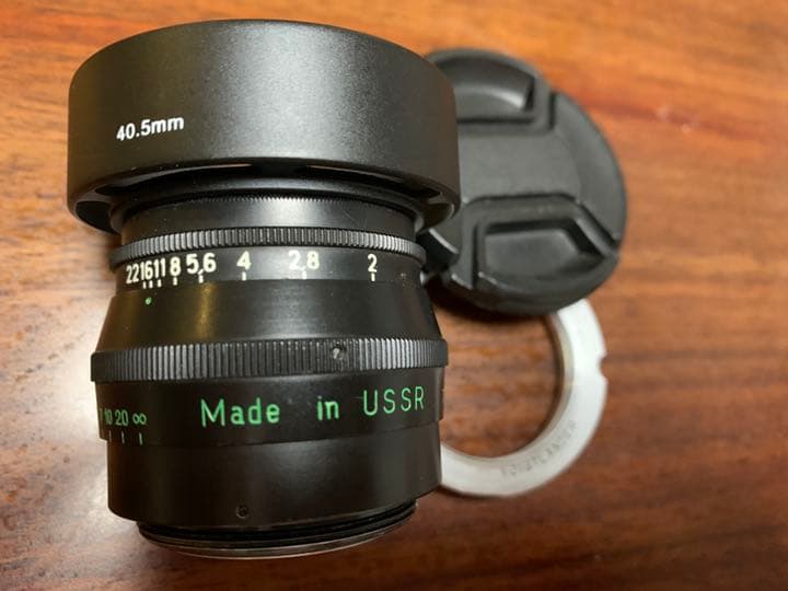 Jupiter-8 f2/50mm Mアダプタ付き