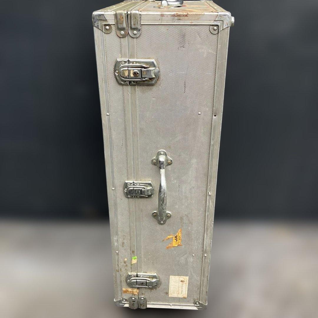 希少　大型　アルミキャリーケース　昭和レトロ　スーツケース　トラベルトランク