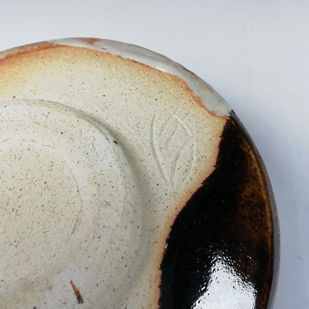 Ｔ１１４　茶碗　『織部　茶碗』『鵬窯　青木鵬磨』　共箱　抹茶碗　茶道具