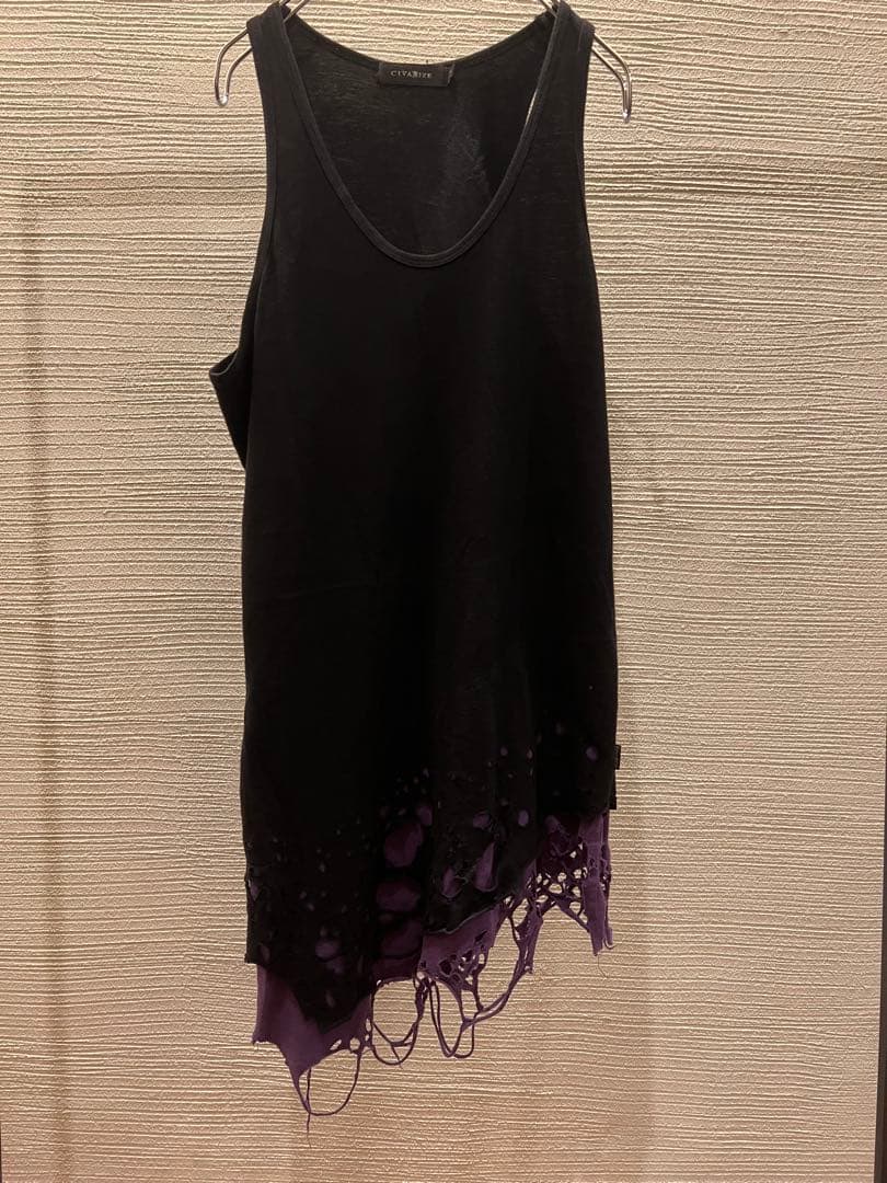 トップス 00s civarize japanese label tank top y2k