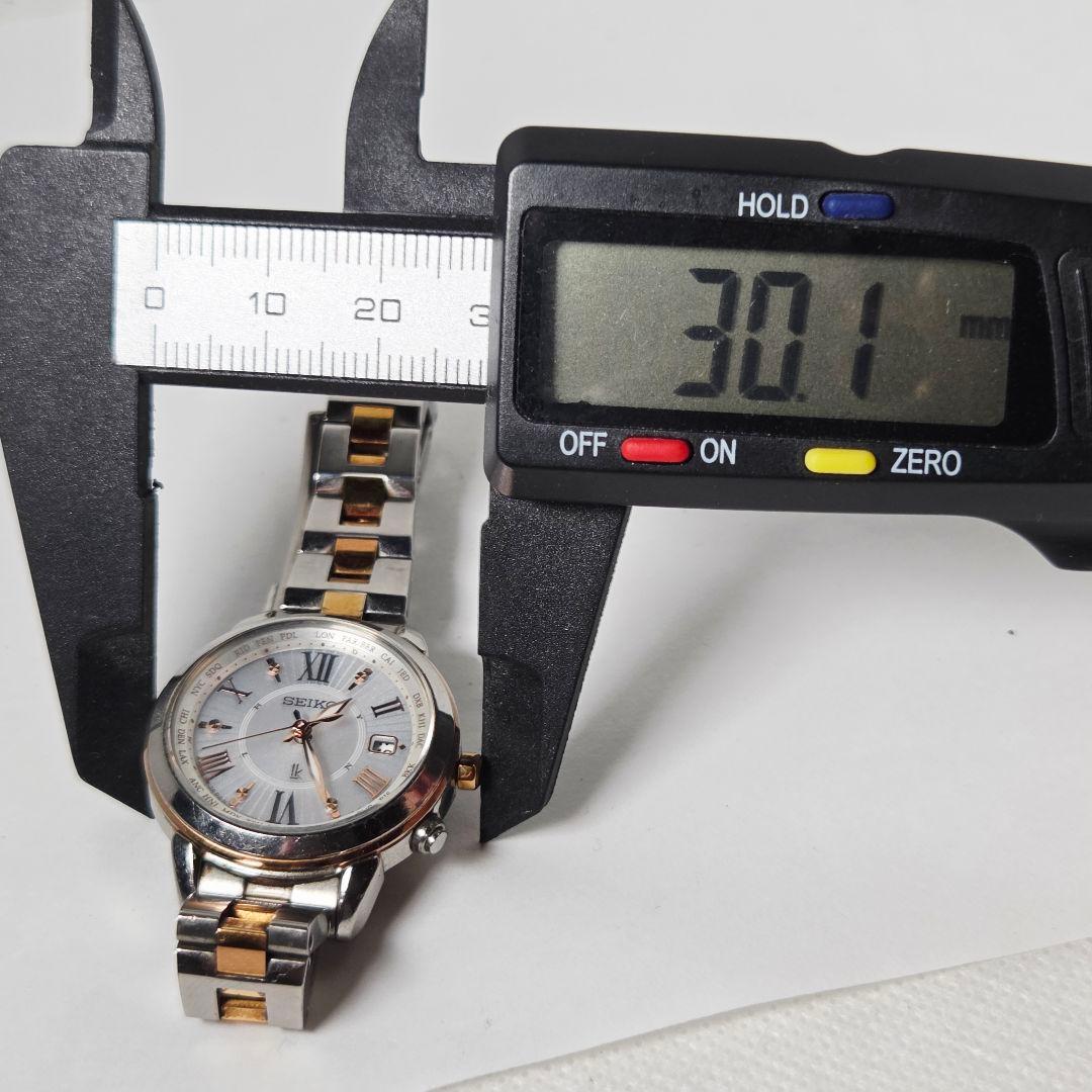 SEIKO ルキア 1B25-0AP0 ラッキーパスポート　ソーラー 電波腕時計