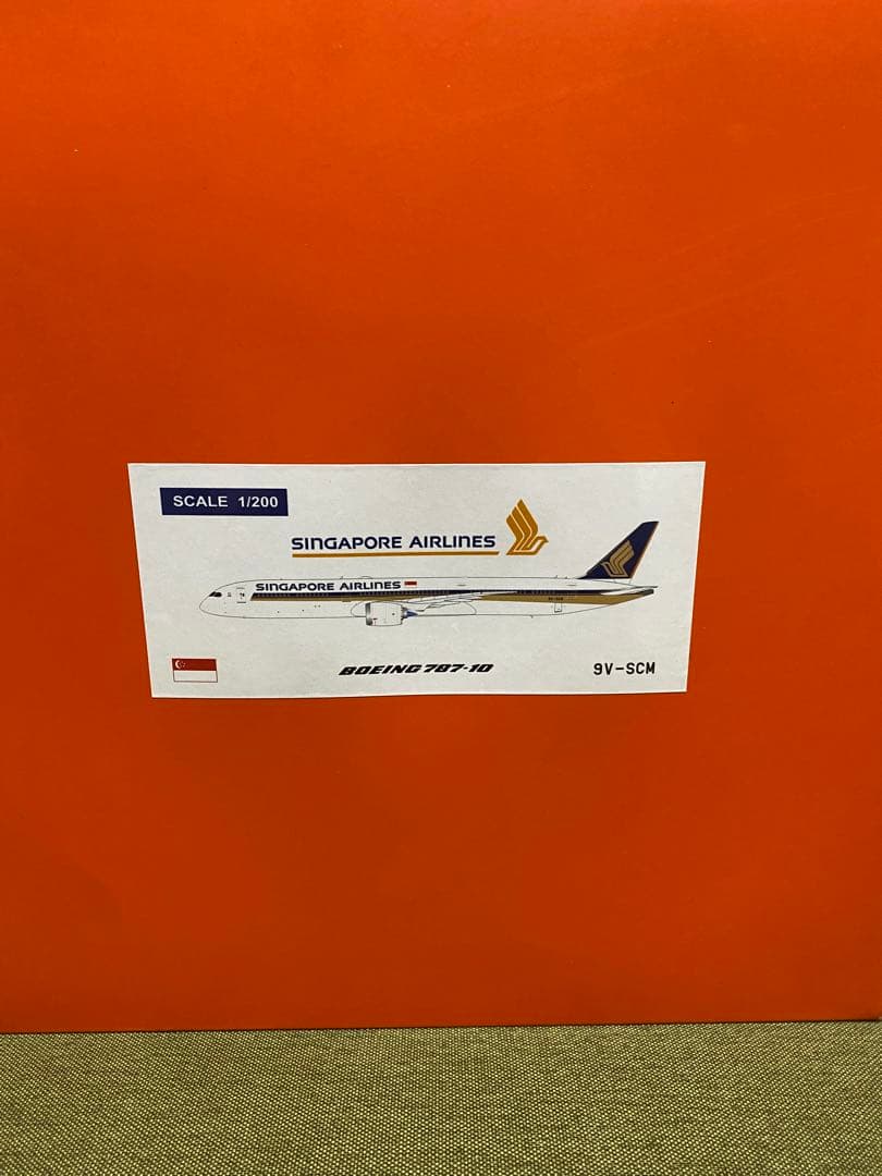 シンガポール航空 ボーイング787-10 フラップダウン仕様