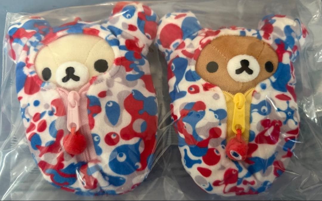 リラックマ コリラックマ　コミャク柄　ボールチェーンぬいぐるみ