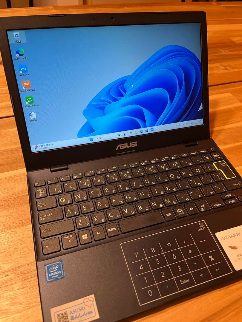 ✴︎美品　保護ケース付き✴︎ASUS Windows 11 ノートPC ネイビー