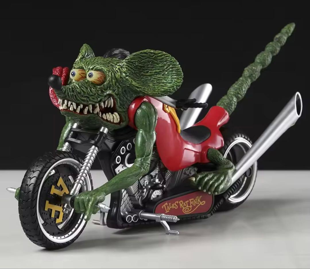 未開封/ラットフィンク/Rat Fink/バイク/フィギュア/スタチュー