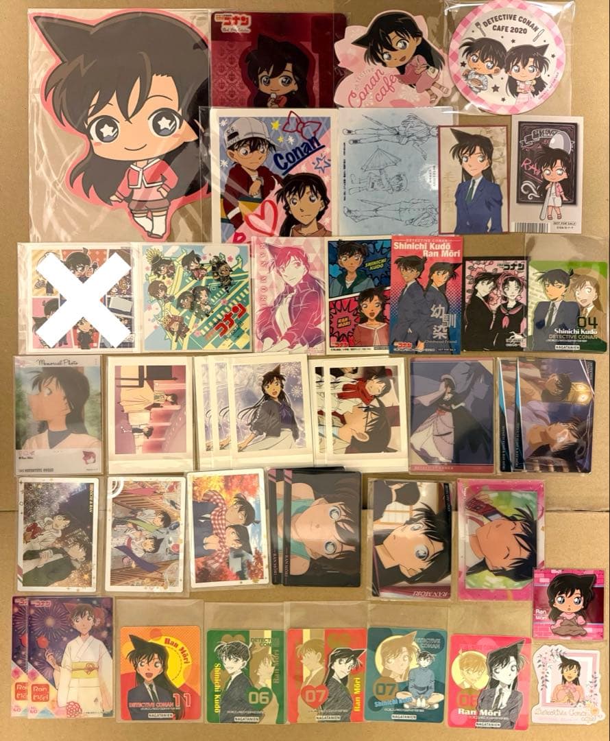 名探偵コナン　毛利蘭　紙類・カード類セット