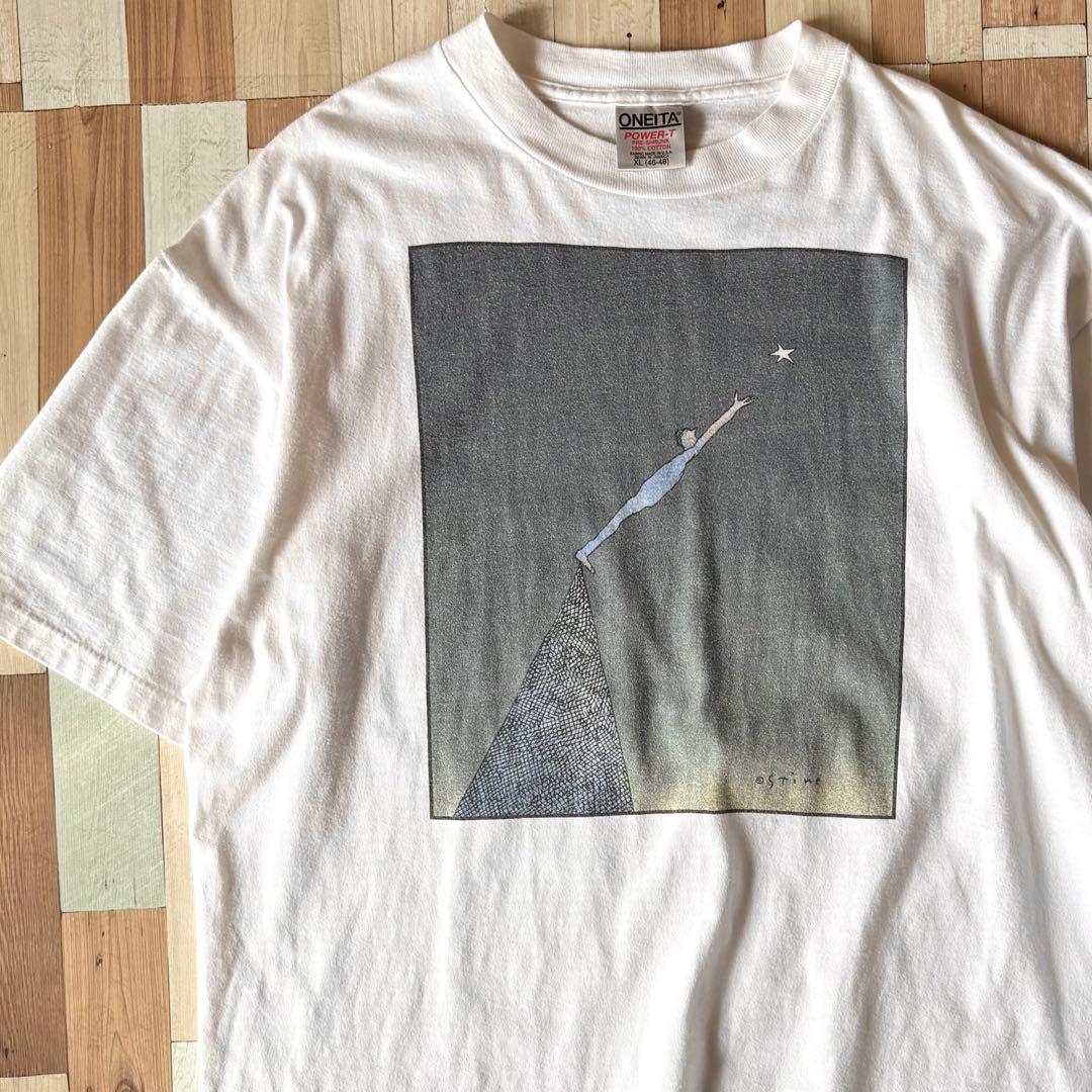 【XL】90s Richard Stine アートプリントTシャツ ONEITA