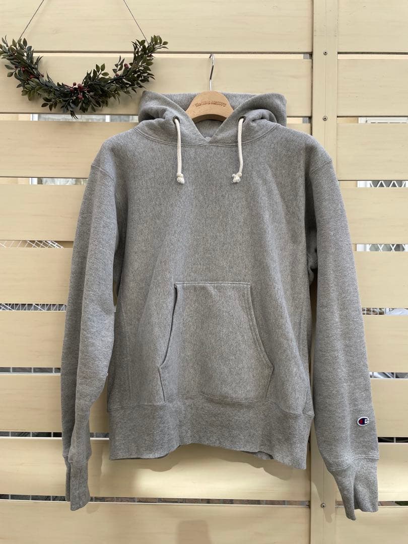 【定番】USA製チャンピオン リバースウィーブ　プルオーバースウェットパーカーL