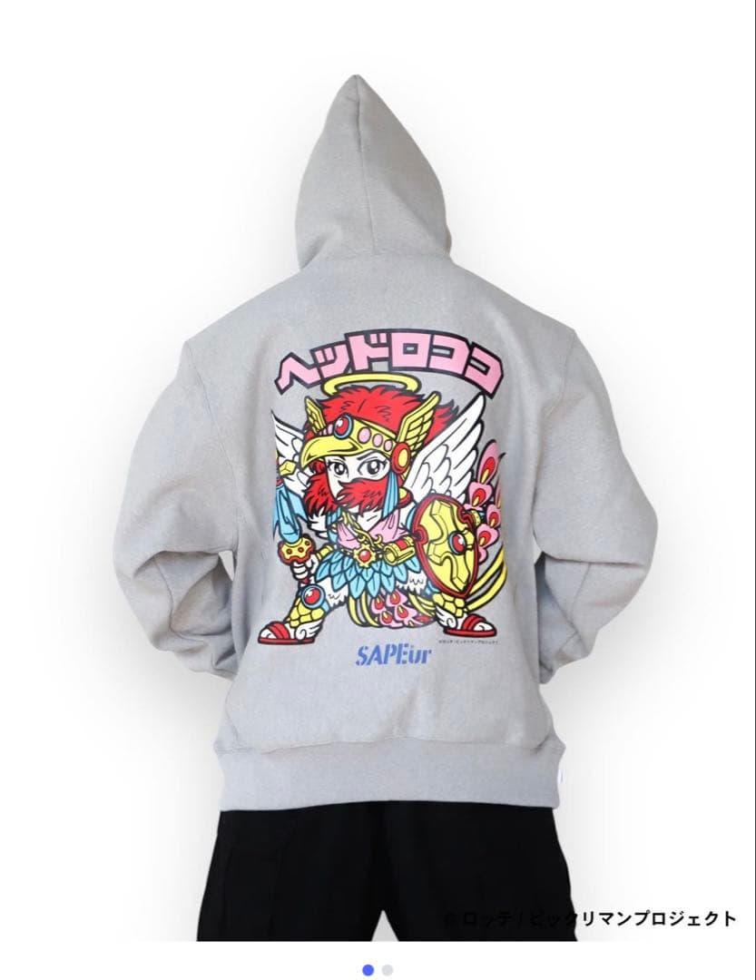 SAPEur ヘッドロココ グレー パーカー L オマケ付