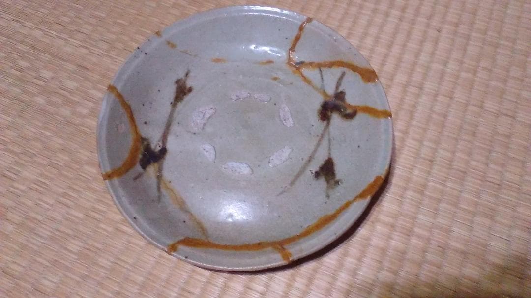 古唐津　絵唐津　大皿　発掘　呼継　径23.8cm