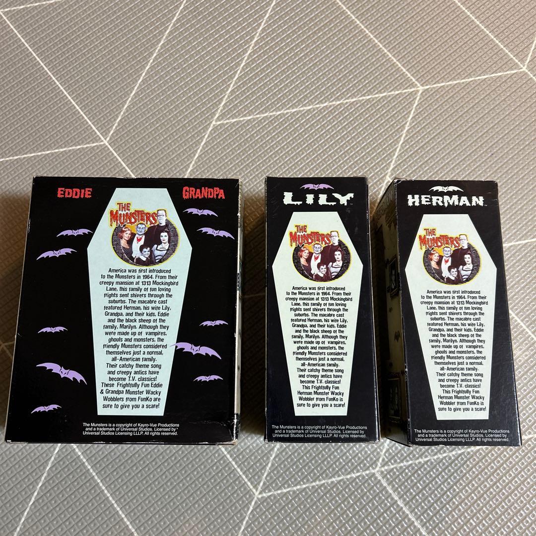 The Munsters wacky WOBBLER 首振りフィギュア4体セット