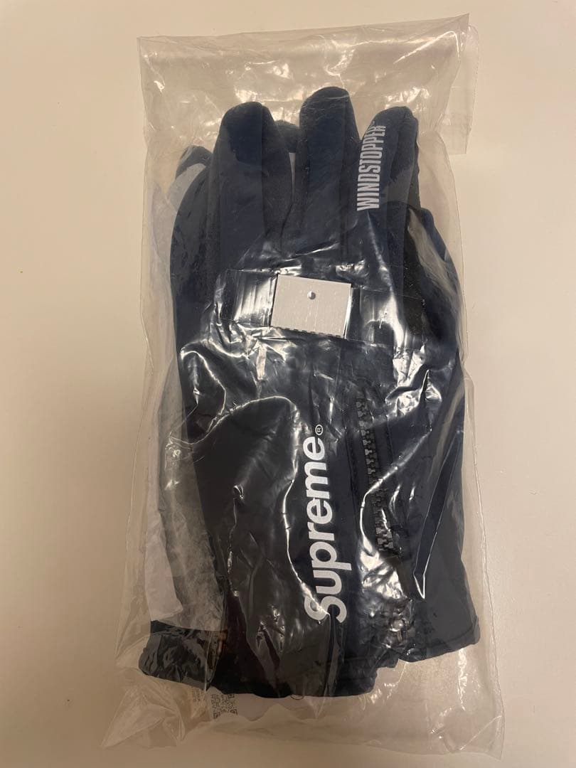 小物 supreme WINDSTOPPER Zip Gloves navy L