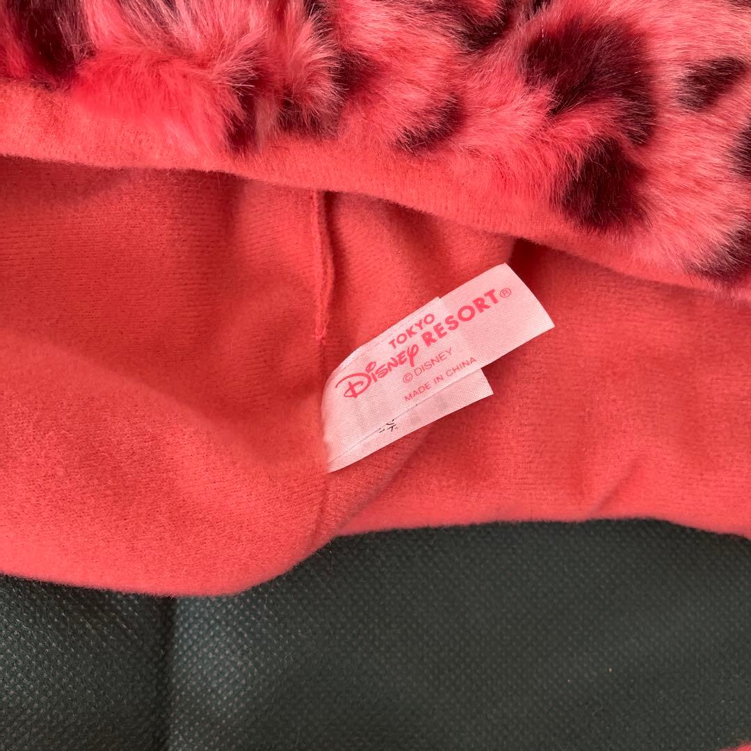 ディズニー　ミニー　ファンキャップ　ヒョウ柄　ハート型　ビジュー　ピンク　人気色