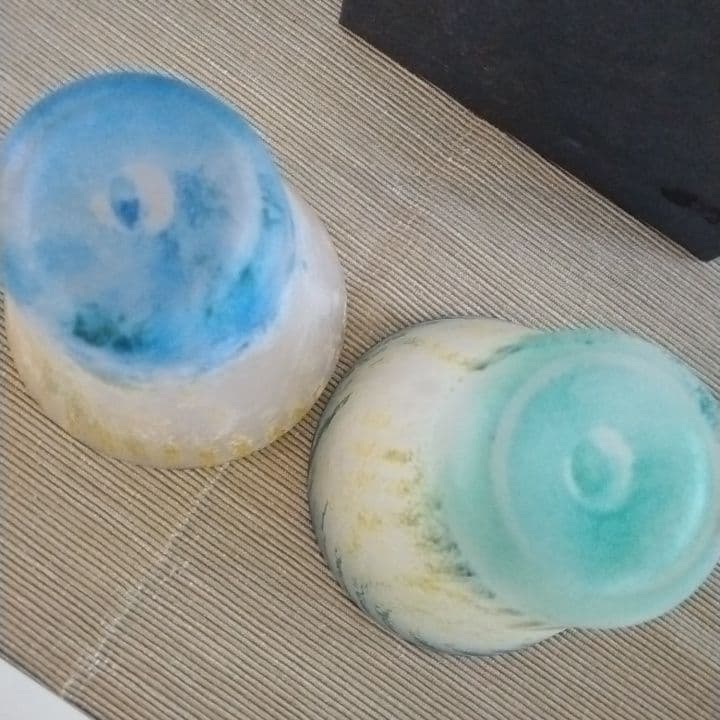 橋村野美知先生　硝子コップ2個セット 新品未使用自宅保管品