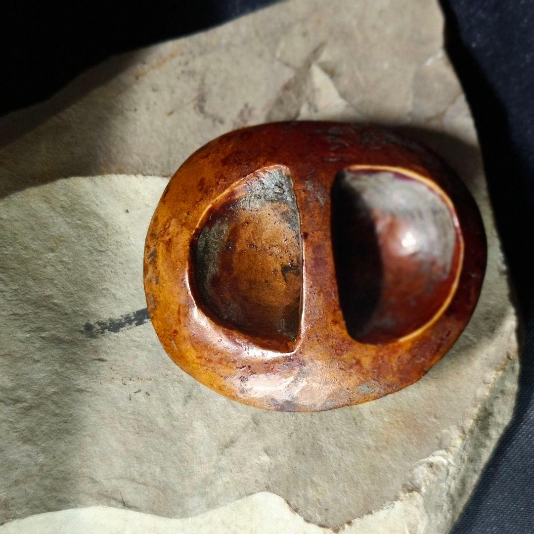 江戸根付 ひょっとこ 木彫り 骨董 時代物 アンティーク 旧家蔵出し 蒐集家放出