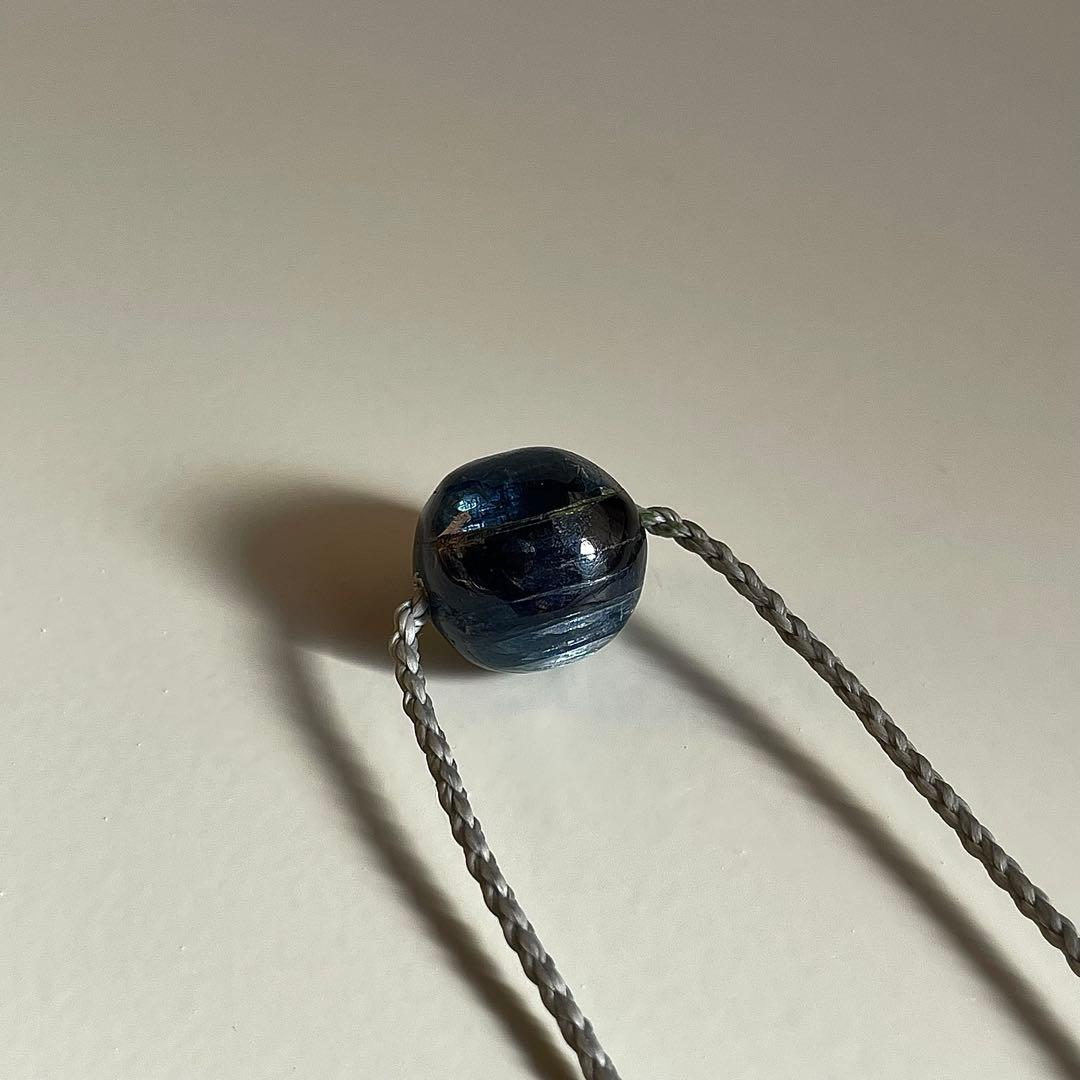 カイヤナイト ネパール産 ＊ マクラメネックレス 10