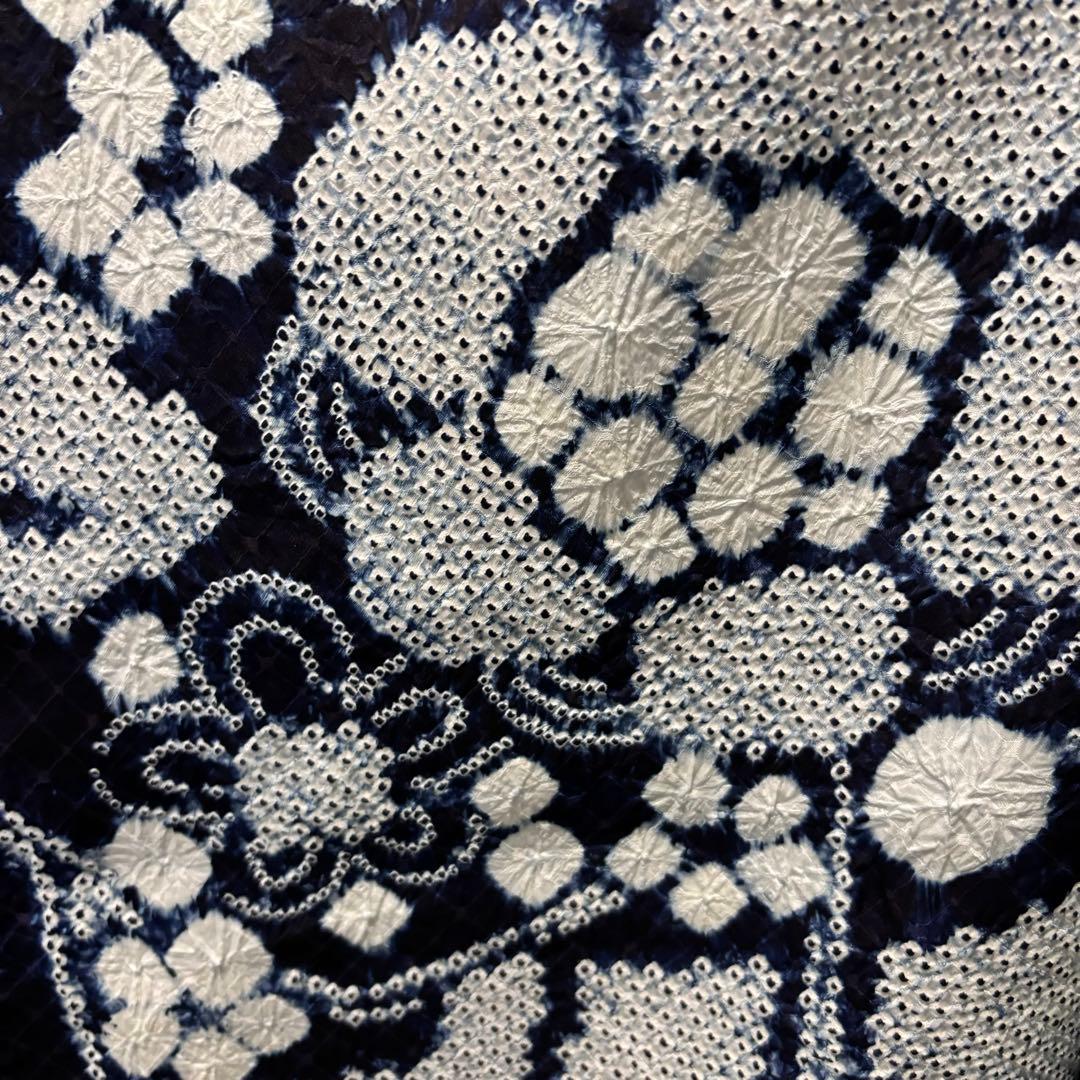 人間国宝　最高級　作家物　藍染　証紙　本疋田　総絞り　振袖　フルセット 振り袖