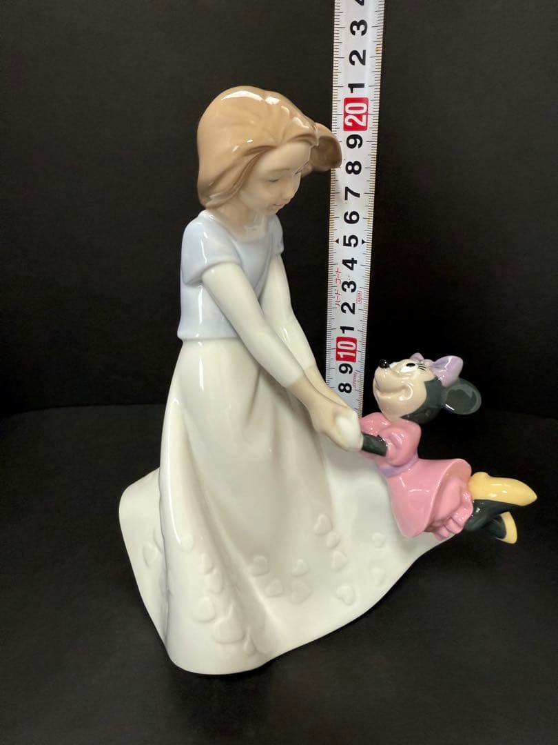 新品未使用　陶器置き物　NAO × ディズニー ミニーの親友　箱付き　送料込み