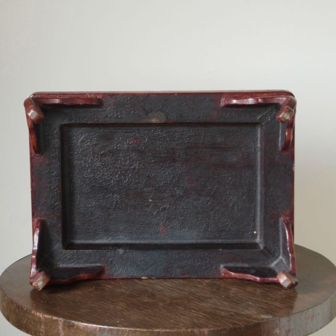 漆器 花台 卓 香炉台 古美術 古道具 アンティーク 中国美術