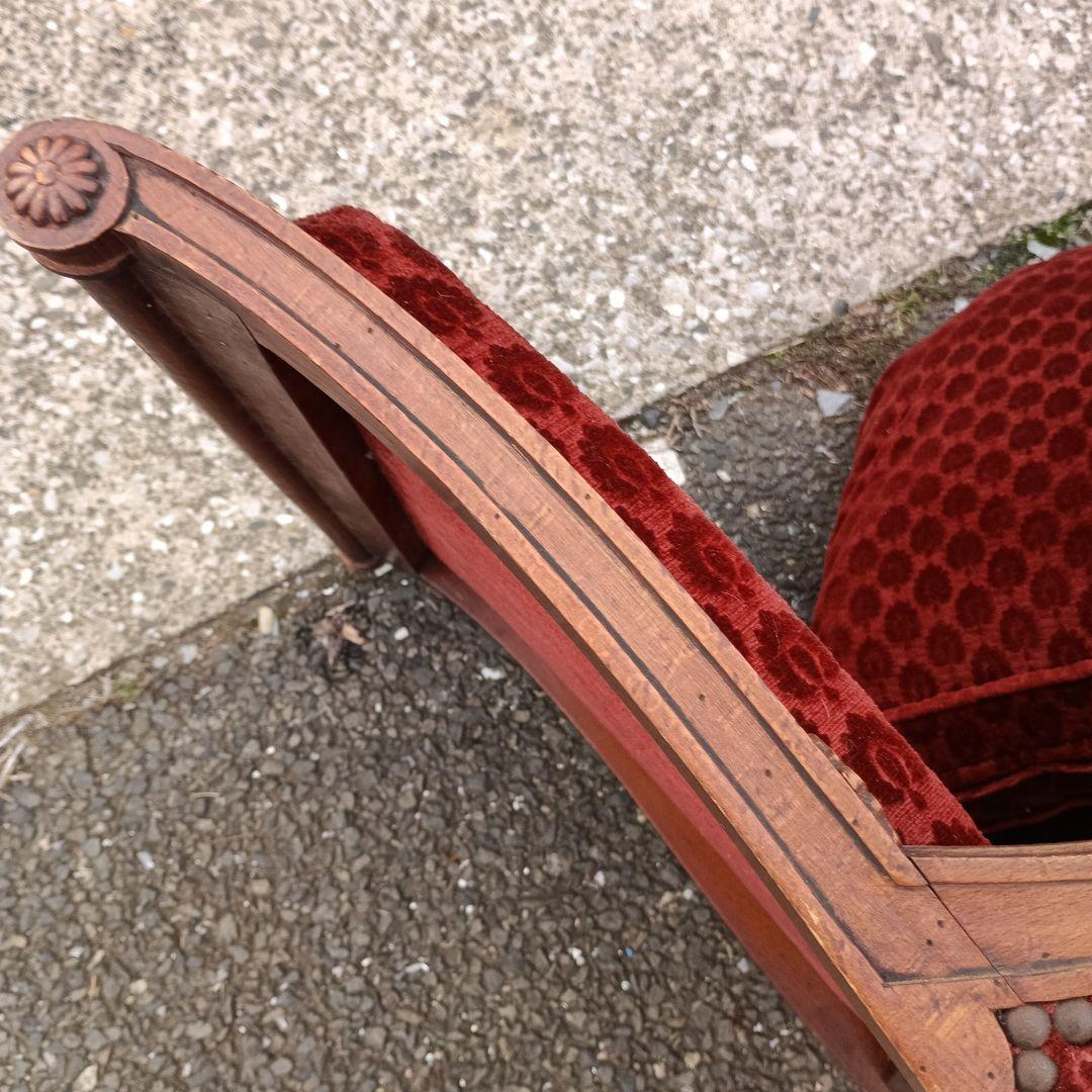 4701)ジャン・ロシェ　1人掛け　１Pソファー　フランスヴィンテージ