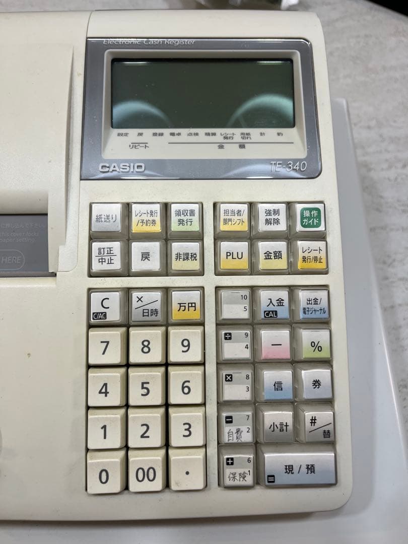 CASIO 電子レジスター TE-340
