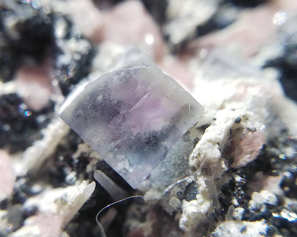 435 約1.5kg ロードクロサイト＆フローライト アパタイト スイートホーム