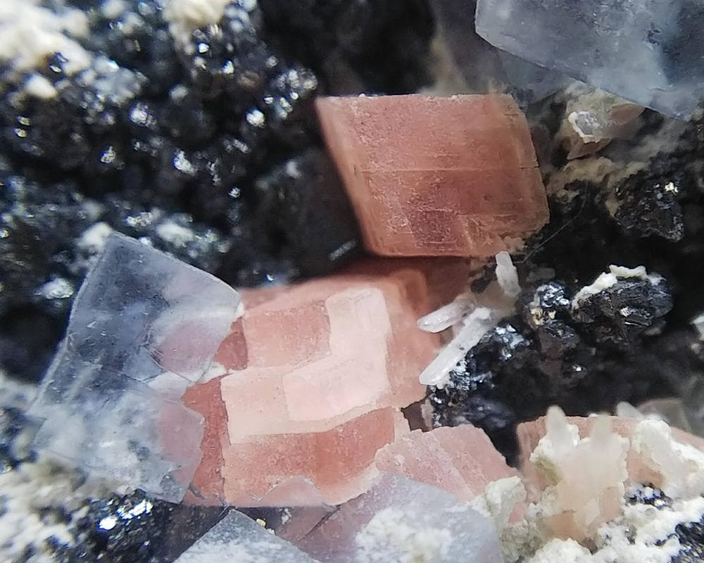 435 約1.5kg ロードクロサイト＆フローライト アパタイト スイートホーム