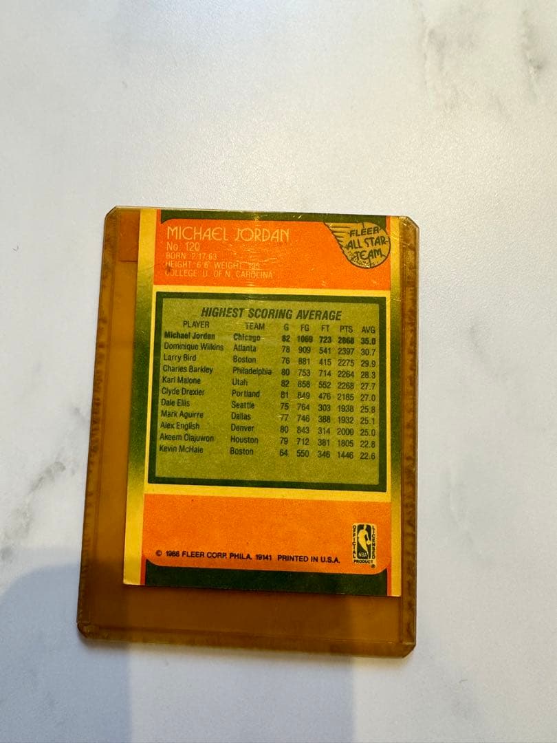 NBAカード86年オールスタージョーダン　フレアカード