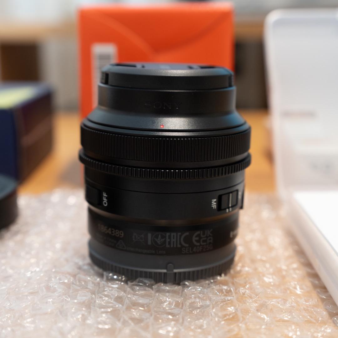【美品】SONY FE 40mm F2.5 Gレンズフード ブラックミストセット