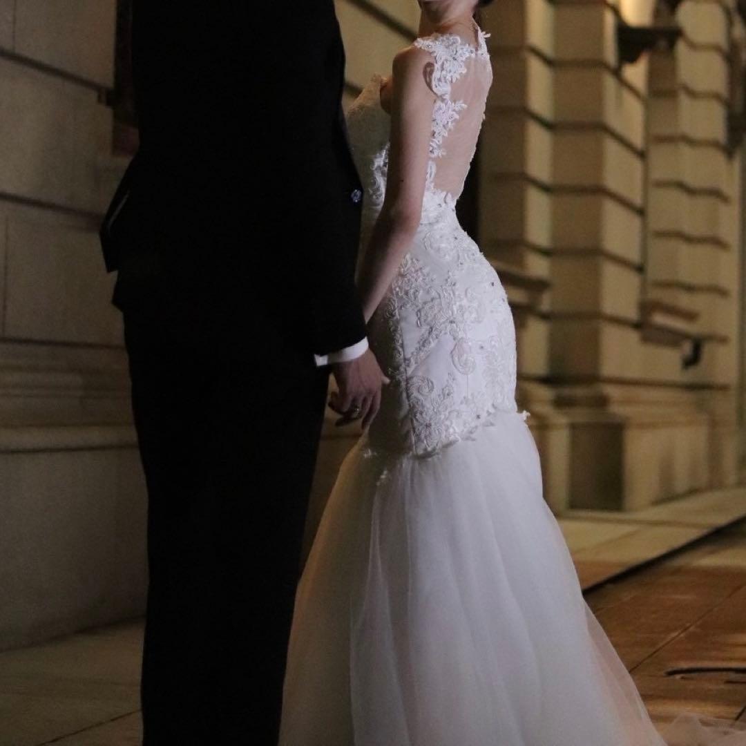 値下げ‼️結婚式　マーメイド　ガリアラハヴ風　ウェディングドレス　前撮り