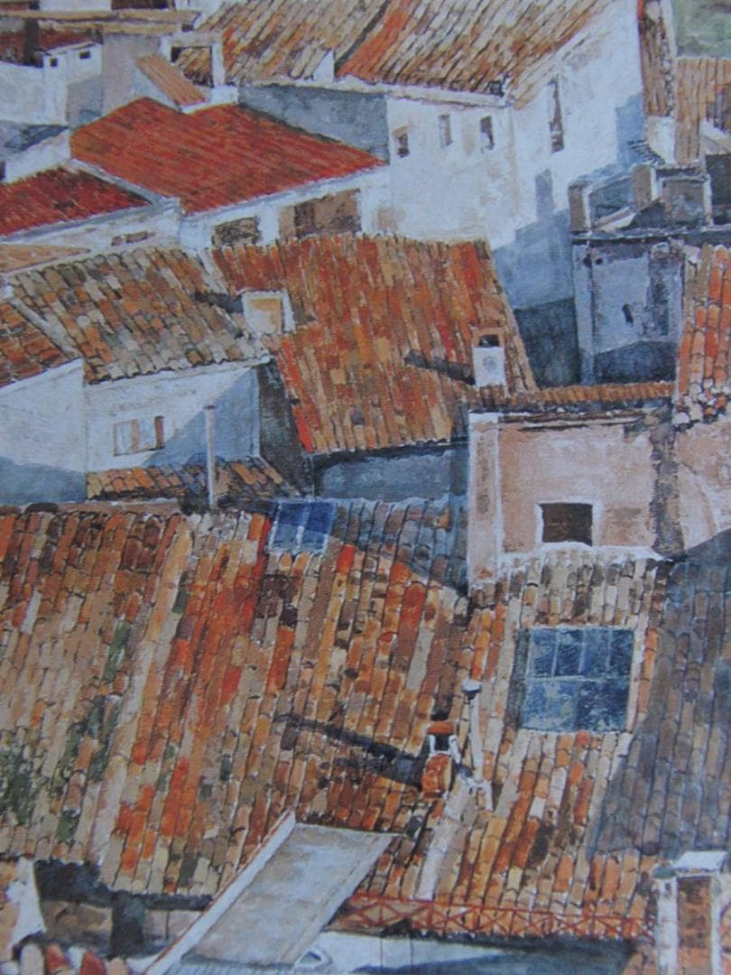 川本幸子、【時は流れて（スペイン）】、希少な額装用画集より