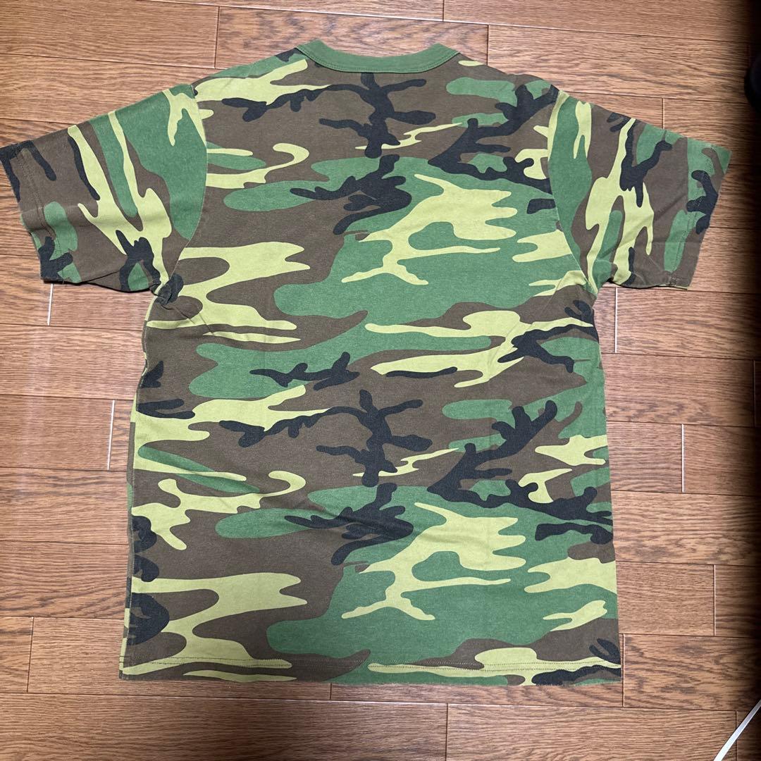 チ*チ様 STUSSY SPORT SCRIPT TEE SIZE-S 迷彩 カ