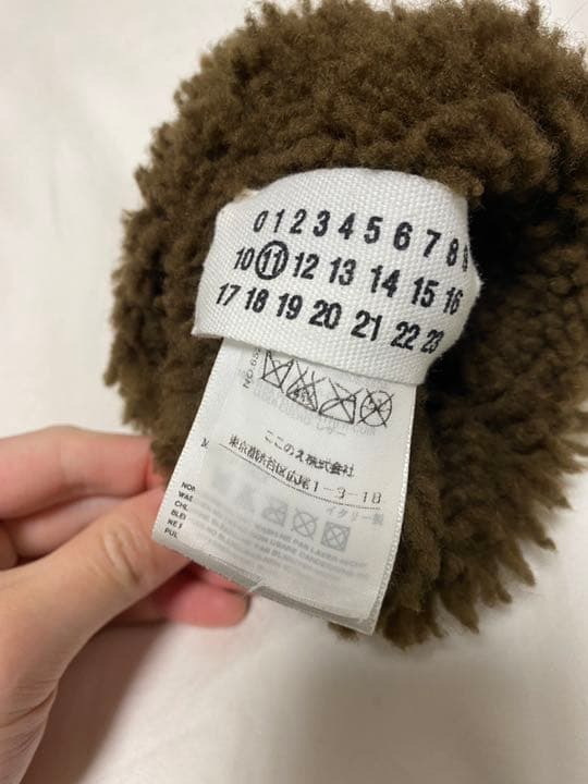 最初期　マルジェラ 05AW オープングローブ　手袋　ボア　シルク