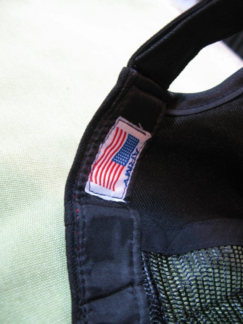 カンボジア アーミーキャップ 軍隊帽子 黒メッシュA