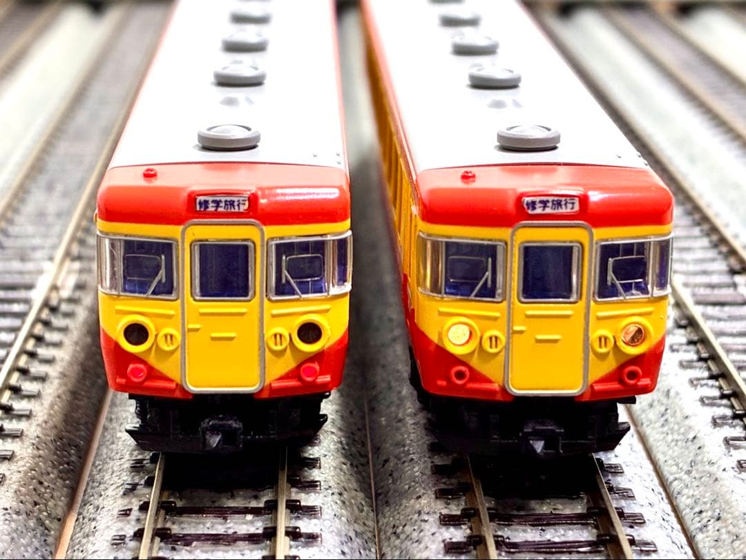 ★絶版・希少品！★155系 修学旅行電車 “ひので号” 8両セット 精巧モデル