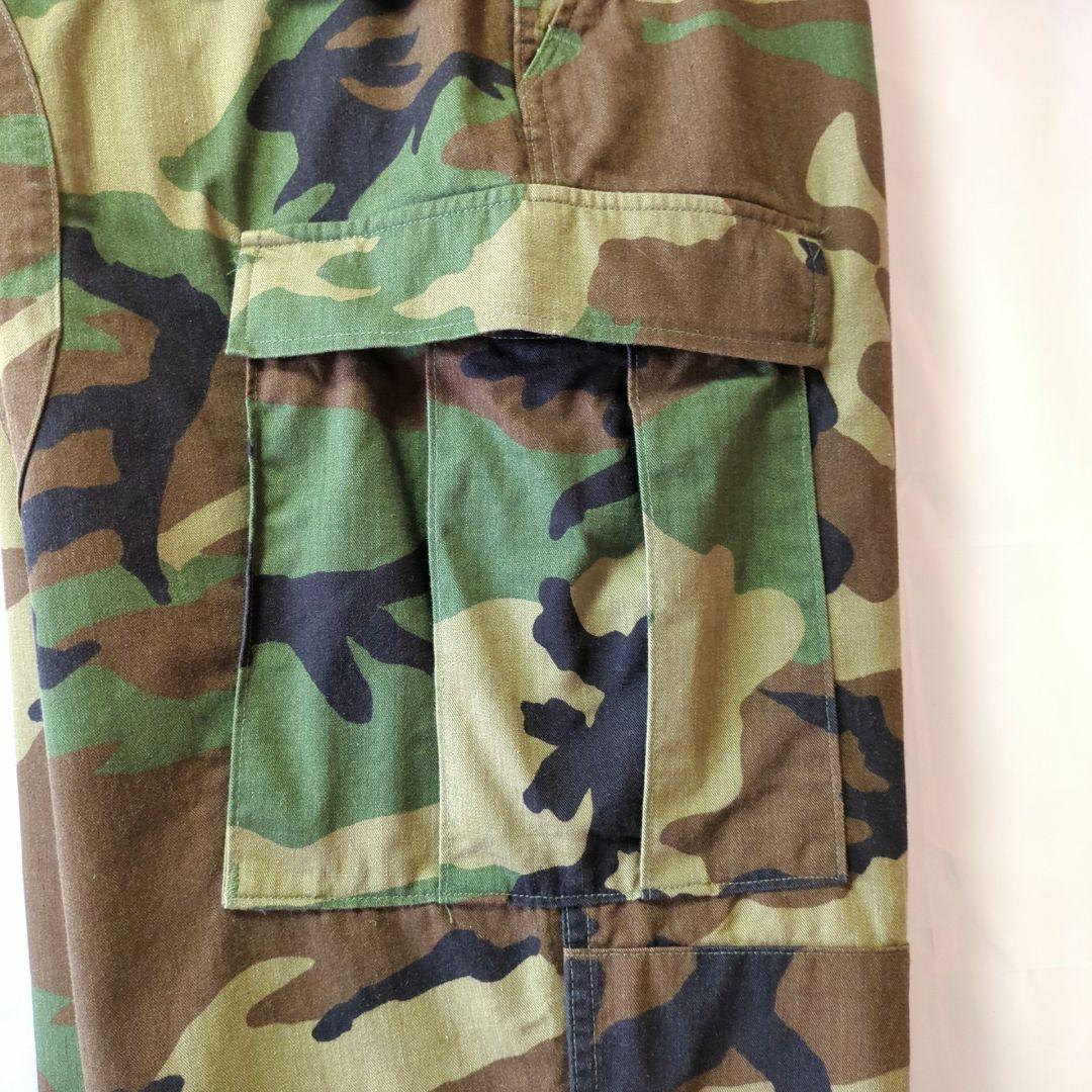 米軍実物 90s BDU カーゴパンツ トラウザー ウッドランドカモ L-L