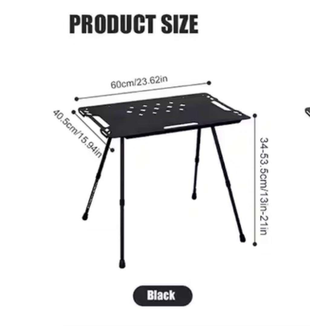 キャンプテーブルセット　カバン付き IGTテーブル2個　1個追加(合計3個)可能