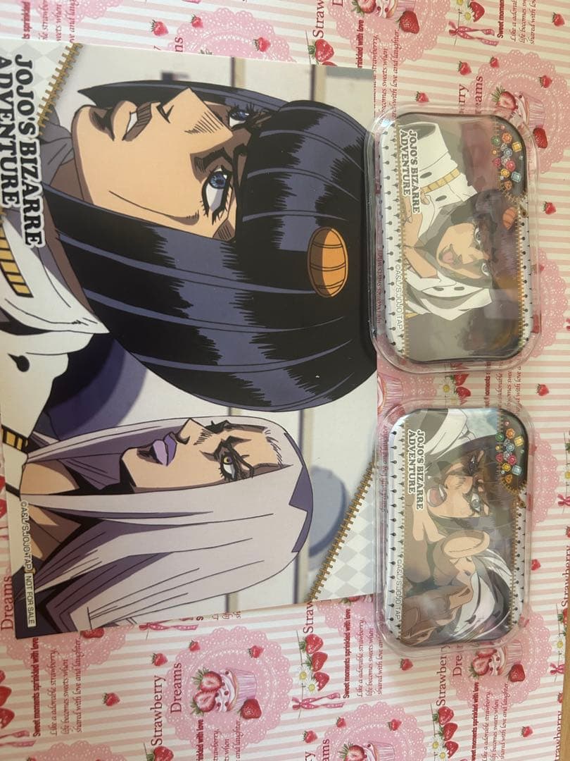 ジョジョの奇妙な冒険 ブチャラティ 缶バッジ カード ボールペン ポストカード