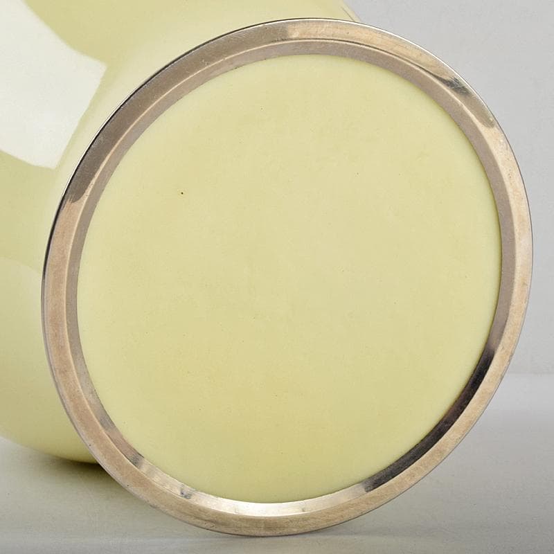 七宝焼　四君子文　花瓶　時代箱付　D　R9122B