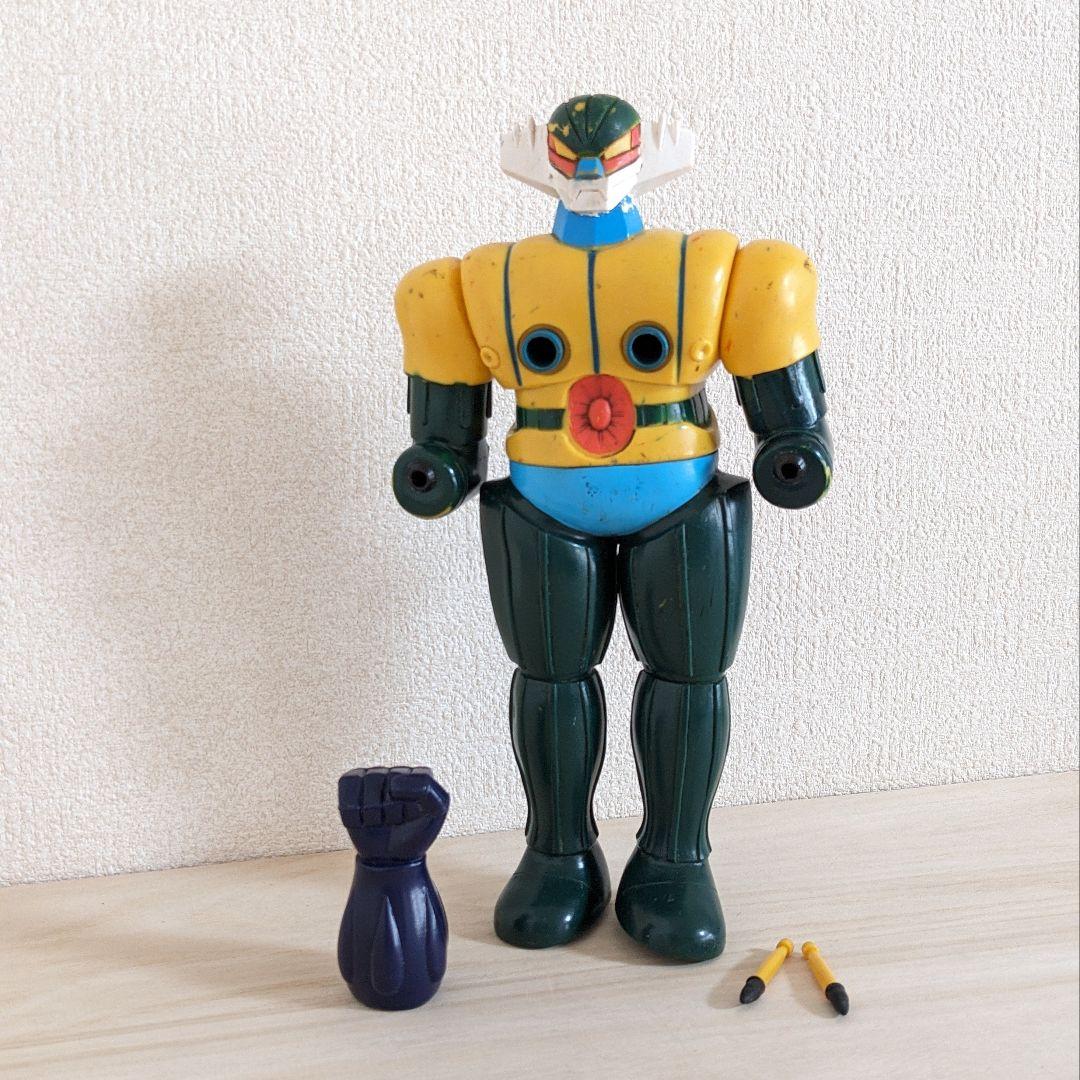 ゅ*ず様 【ジャンク】旧タカラ 鋼鉄ジーグ ひみつ武器付 当時物 ソフビ ダイナ